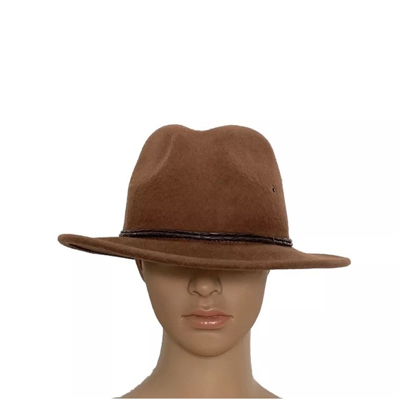 Eric Javits Wool Fedora Hat Brown Size One - Picture 1 of 15